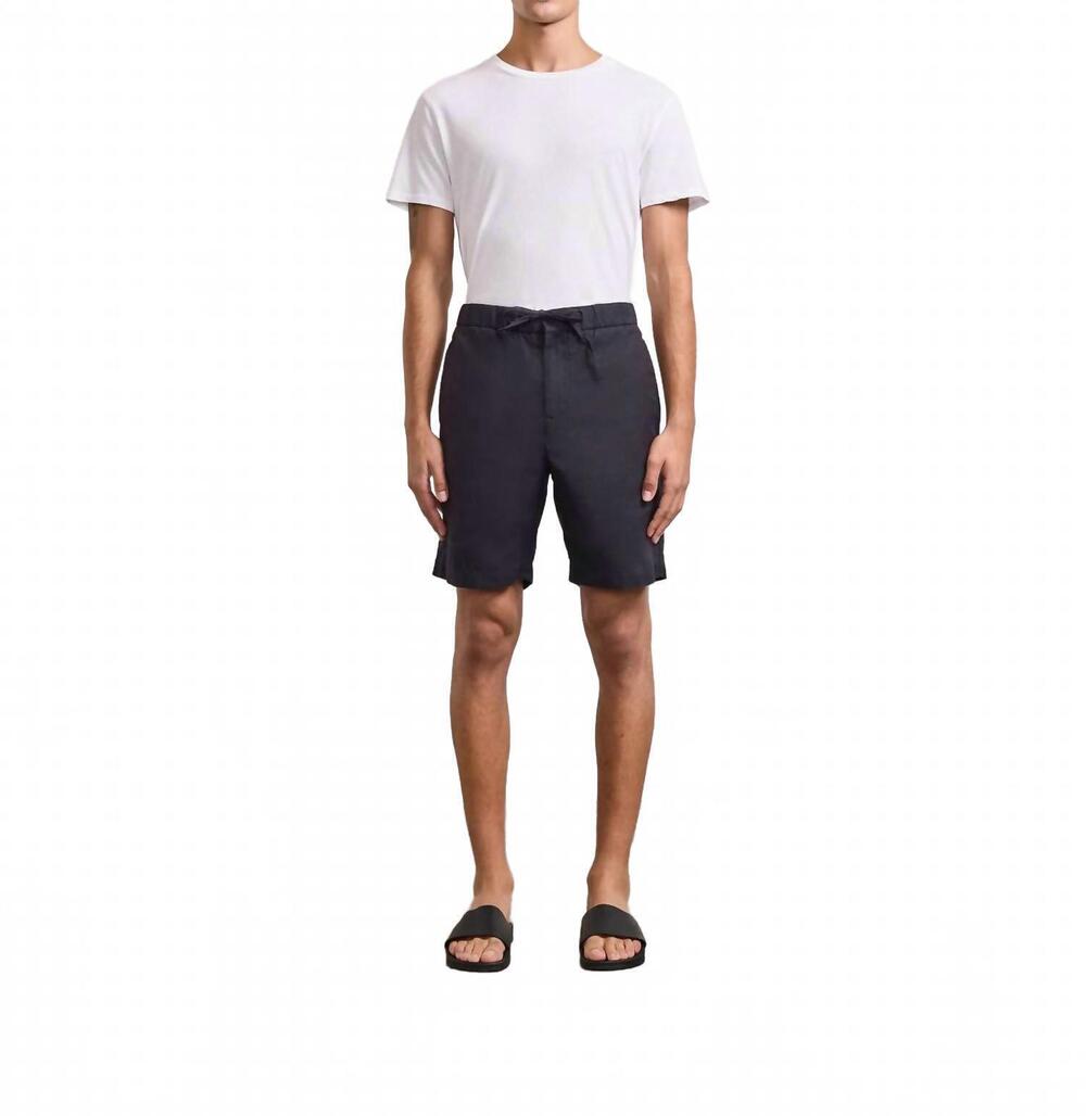 NEW FRESCOBAL CARIOCA felipe linen shorts in black